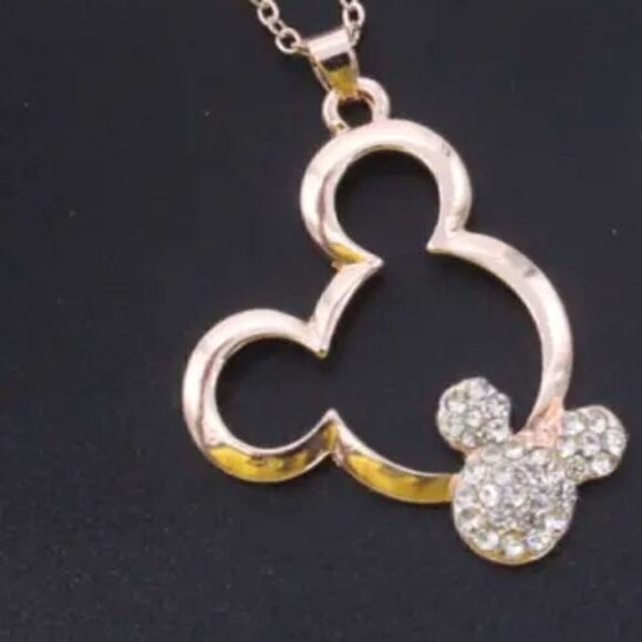 3 for $26 - Rose Gold Mickey Mouse Necklace - Picture 2 of 4